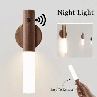 LED-Nachtlampe aus Holz mit USB