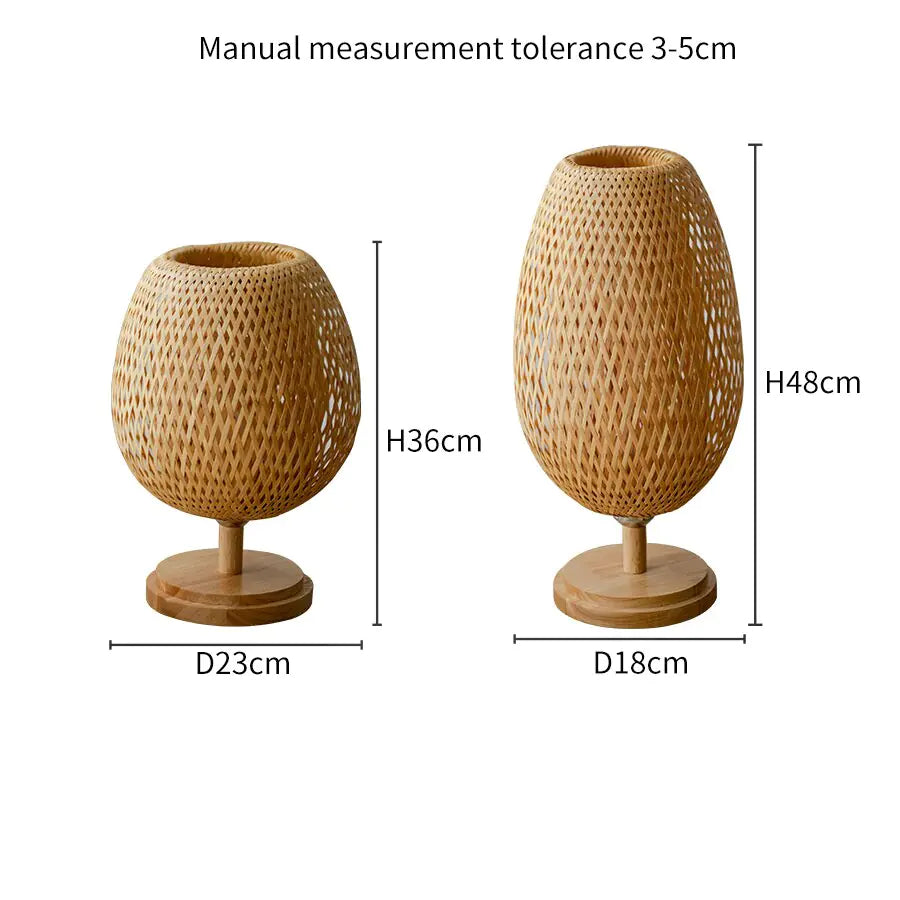 Handmade Bamboo and Rattan Lamp