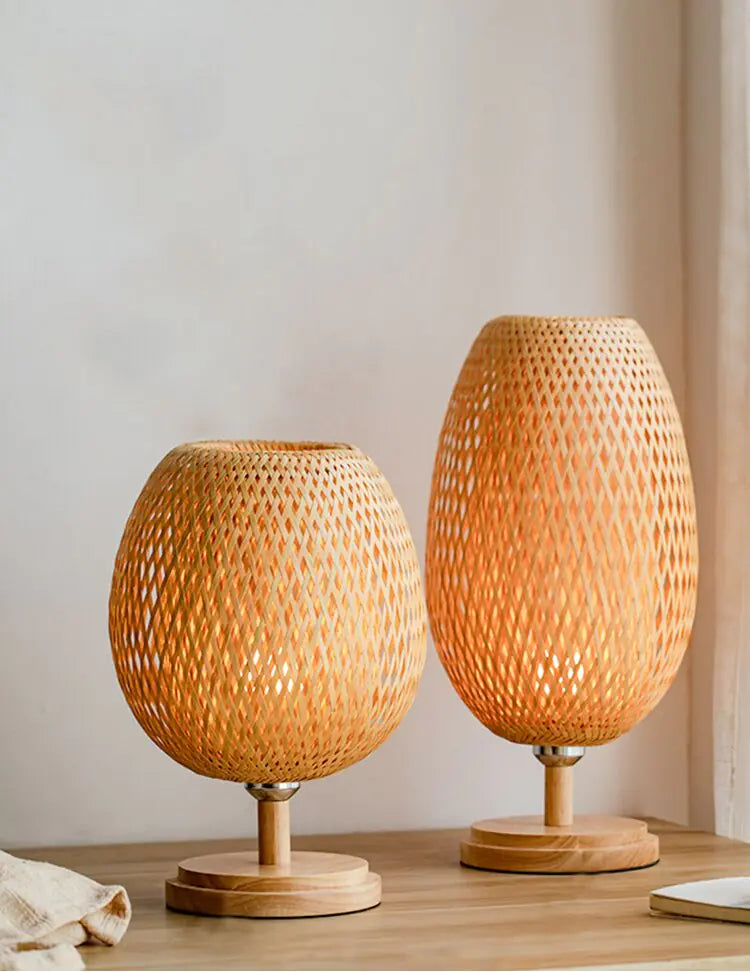 Handmade Bamboo and Rattan Lamp