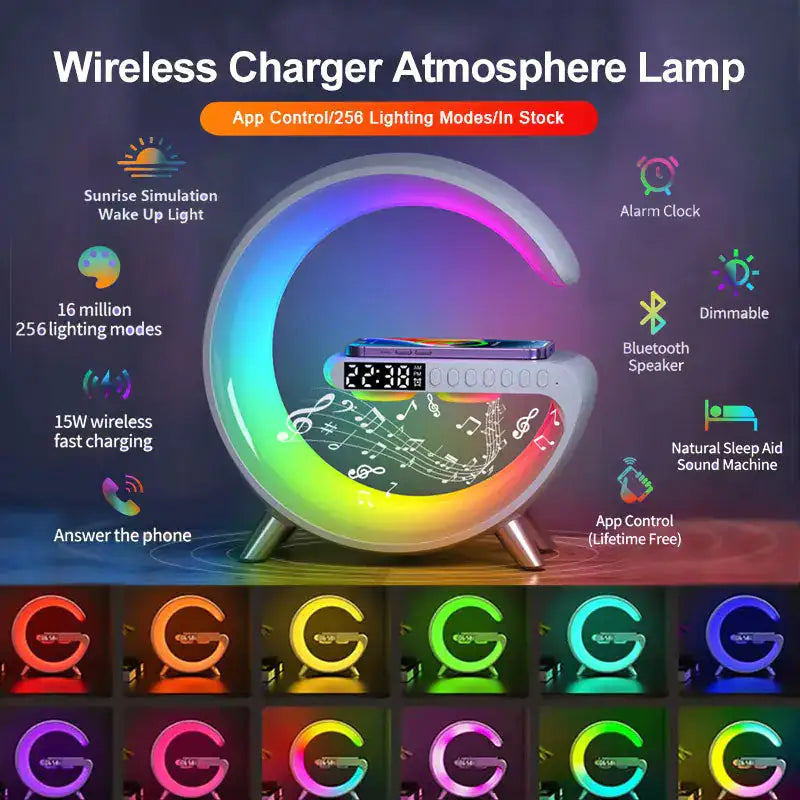 Lámpara LED Inalámbrica con Altavoz Bluetooth